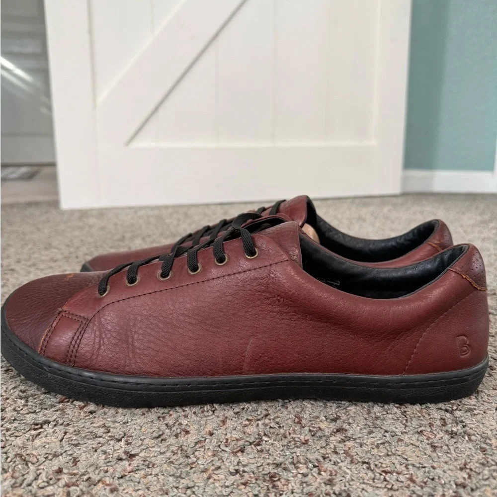 Birchbury Bramford barefoot shoe brown minimal slip-on size 15